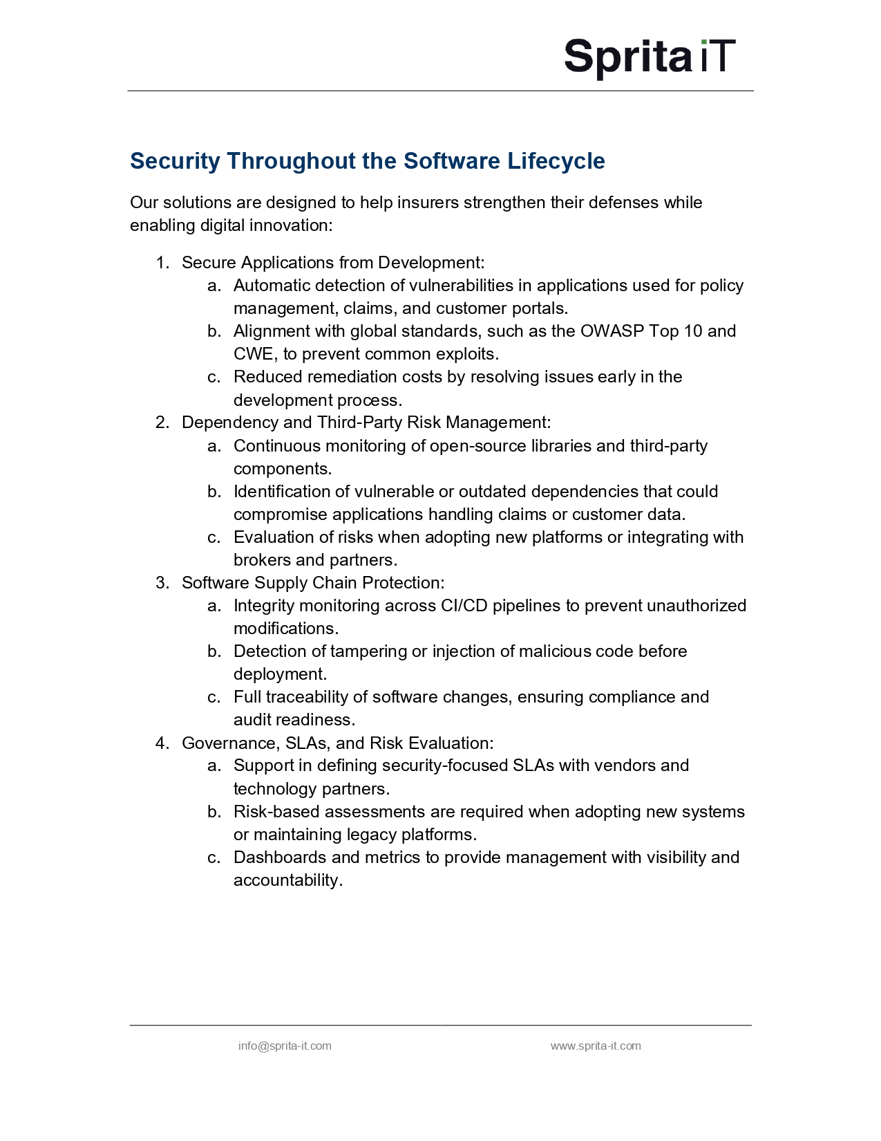 Whitepaper Security Throughout the Software Lifecycle